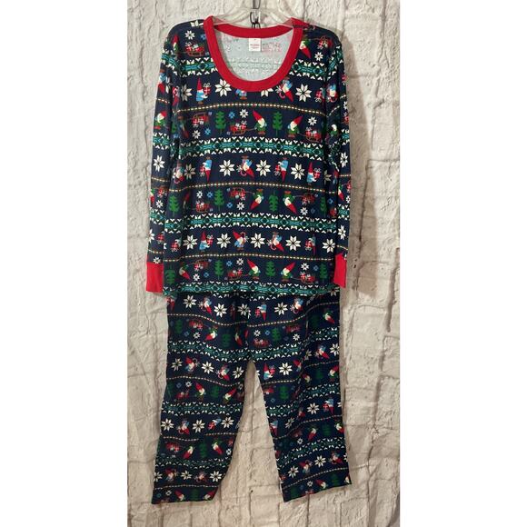 New Hanna Anderson 2 PC Unisex Pajamas Set XL/XXL Adult Christmas - Picture 9 of 11
